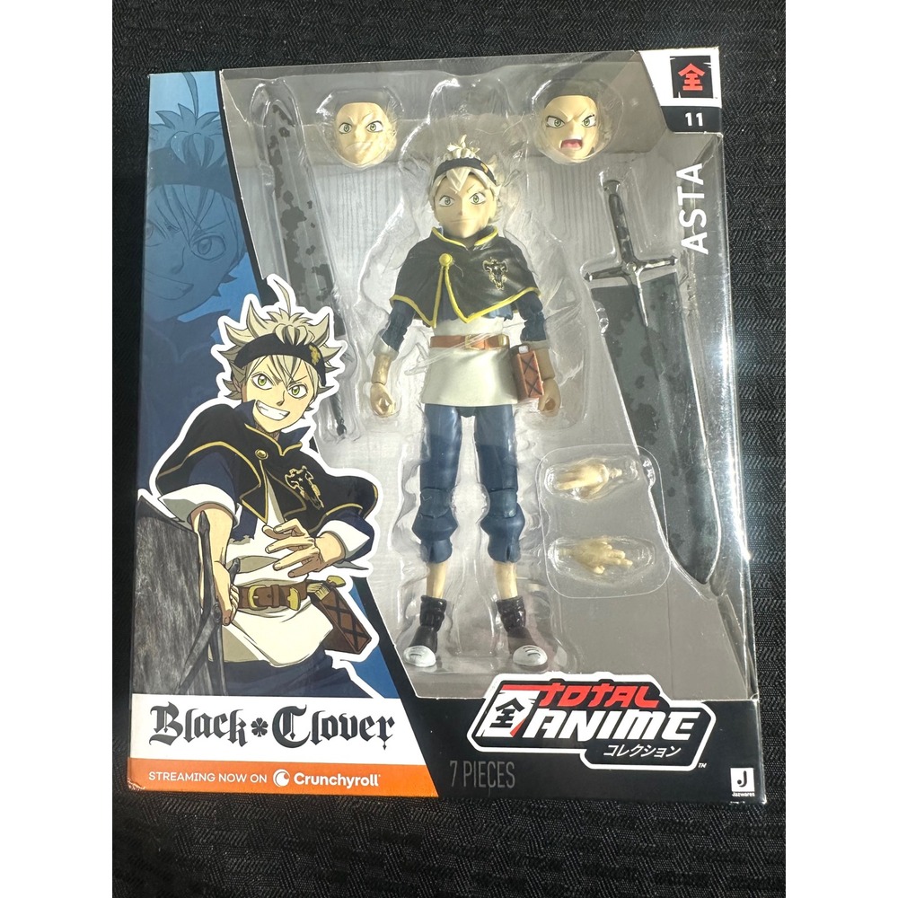 Black Clover Asta Total Anime #11 Jazwares 6.5" Action Figure NEW SEALED 7 Piece